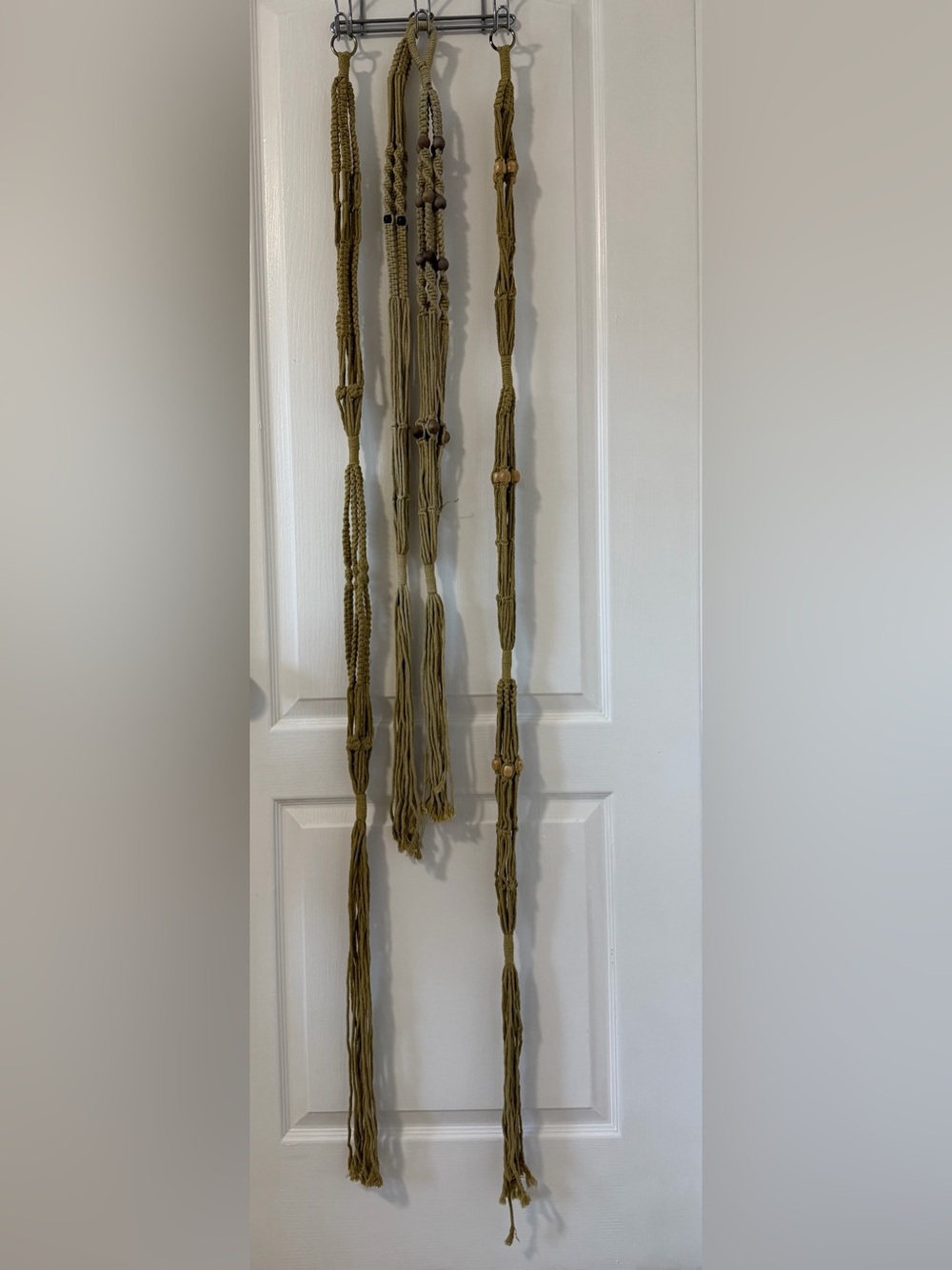 4 pcs Varying Design Macrame’ Hanging Planters